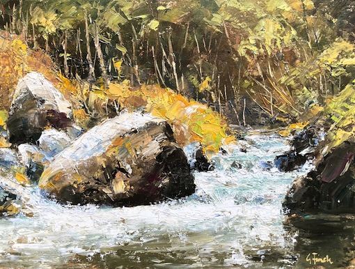 Grant Finch |Mountain Stream 2| McAtamney Gallery and Design Store | Geraldine NZ